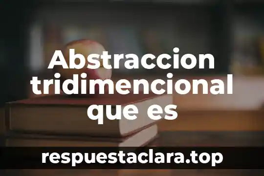 Abstraccion tridimencional que es
