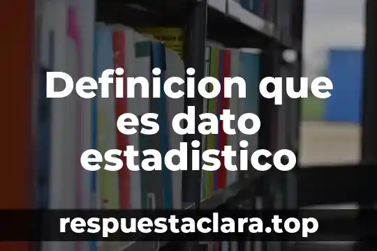 Qué es la representación espacial definición 5 Definicion que es dato estadistico