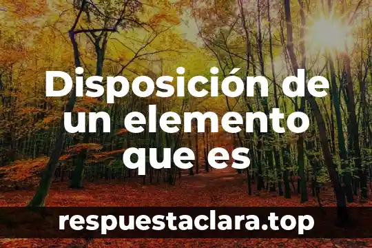 Qué es el nombre del elemento en química 8 Disposición de un elemento que es