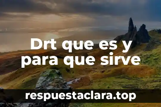 Drt que es y para que sirve