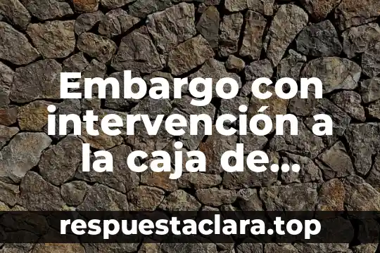 Que es el ser espiritual humano y social 8 Embargo con intervención a la caja de seguridad social que es