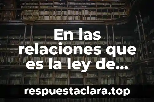 Que es el principio de igualdad ante la ley 8 En las relaciones que es la ley de tailon