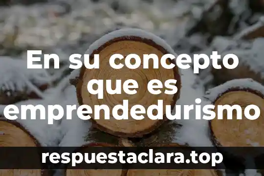Que es emprendedurismo y sus caracteristicas 5 En su concepto que es emprendedurismo