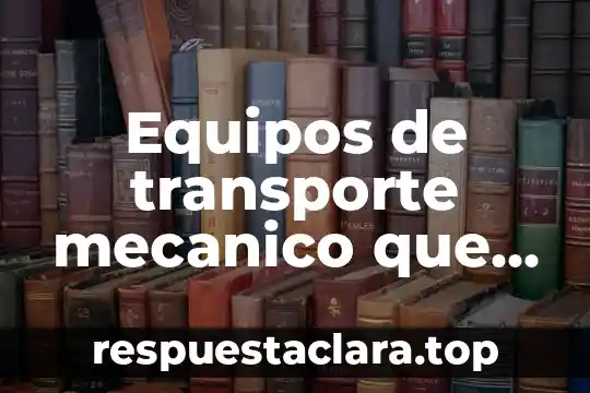 Que es un panel de control en equipos detectores 7 Equipos de transporte mecanico que es