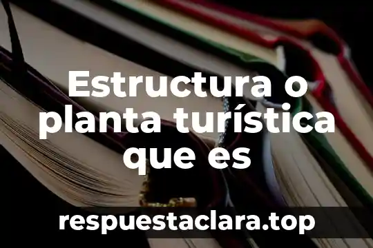 Estructura o planta turística que es