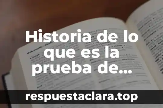 Historia de lo que es la prueba de papanicolau