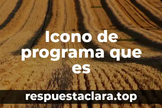 Que es un icono en la arquitectura 3 Icono de programa que es