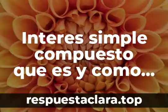 Que es h2so4 en quimica que tipo de compuesto es 8 Interes simple compuesto que es y como se aplica