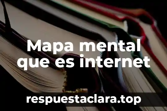 Mapa mental que es internet