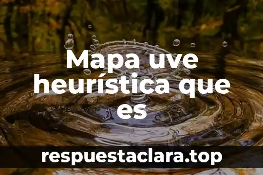 Mapa uve heurística que es