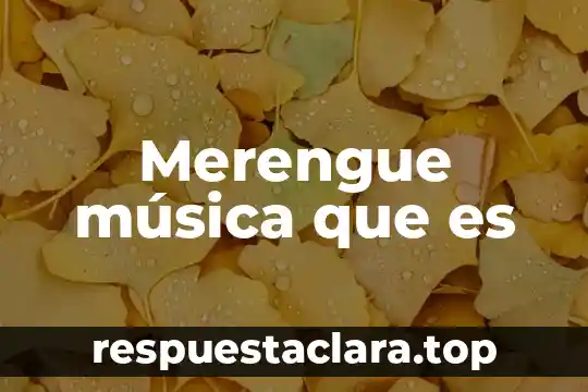 Compuesto inorgánico que es utilizado en la industria 3 Merengue música que es