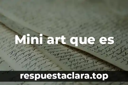 Que es el color concept art 5 Mini art que es