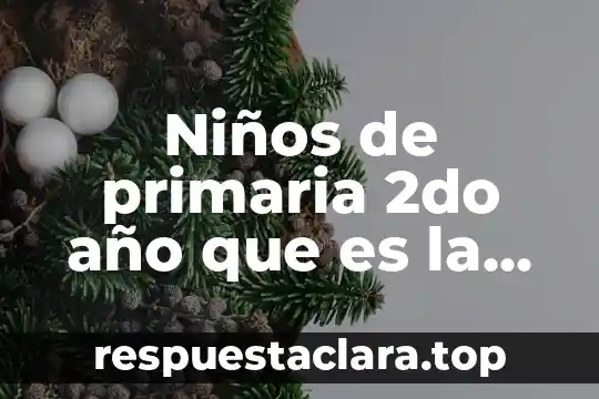 Niños de primaria 2do año que es la ciudad