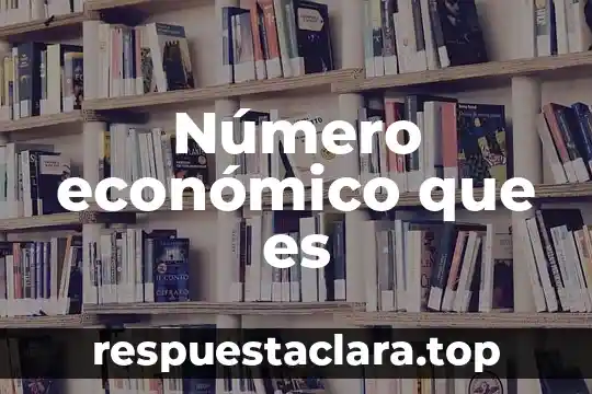 Número económico que es