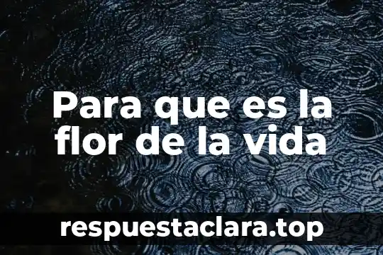 Qué es la flor nacional de Brasil 4 Para que es la flor de la vida