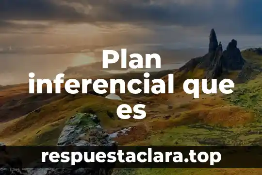 Que es plan de alta recien nacido 8 Plan inferencial que es