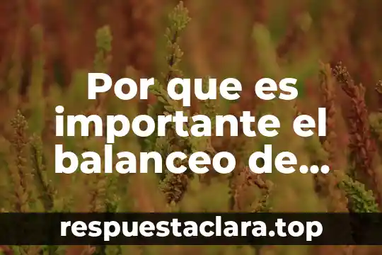 Trece razones por la que es importante la historia 3 Por que es importante el balanceo de laa ecuaciones quimicas