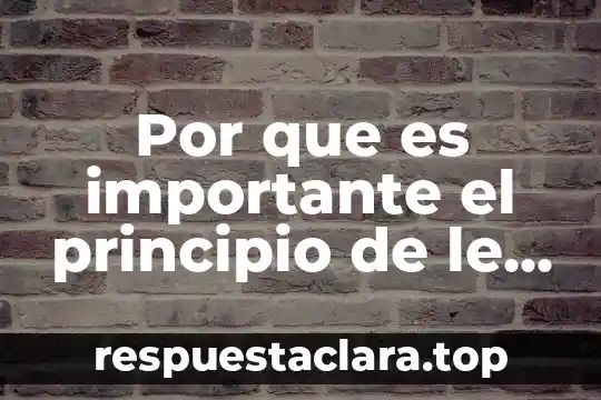 Que es unidad de mando como principio de organizacion 8 Por que es importante el principio de le chatelier