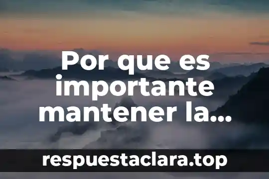 Que es mantener recursos en sistema operativo 7 Por que es importante mantener la calma