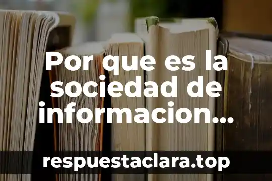 Por que es la sociedad de informacion por bell