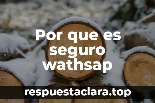 Que es el número de seguro 6 Por que es seguro wathsap