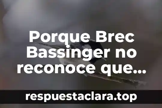 Porque Brec Bassinger no reconoce que es mexicana