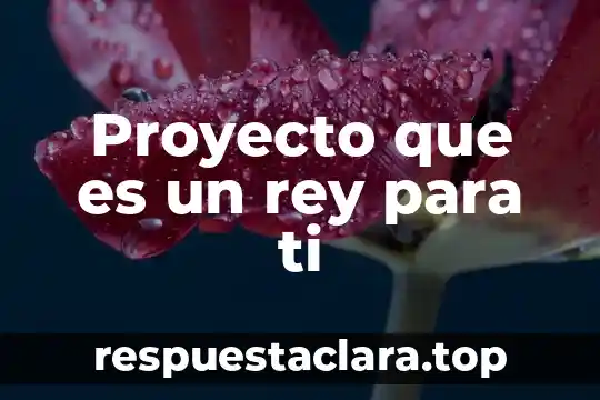 Textos bíblicos de Dios que es Rey 5 Proyecto que es un rey para ti