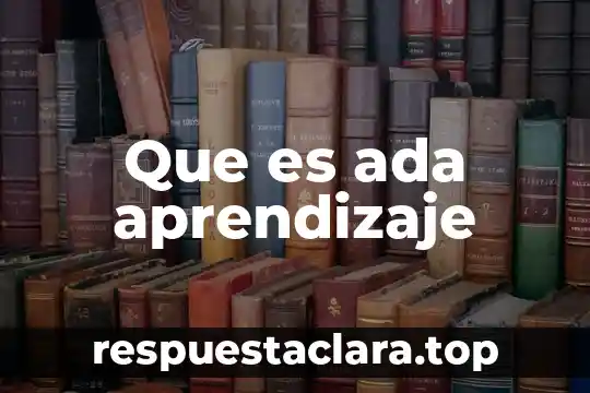 Ad account que es 8 Que es ada aprendizaje
