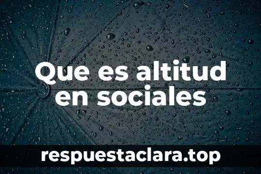 Que es familias ciberseguras 5 Que es altitud en sociales