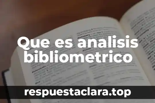 Qué es la relación señal ruido en análisis instrumental 4 Que es analisis bibliometrico
