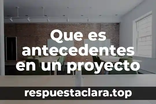 Que es ser esclavo de las religiones 3 Que es antecedentes en un proyecto