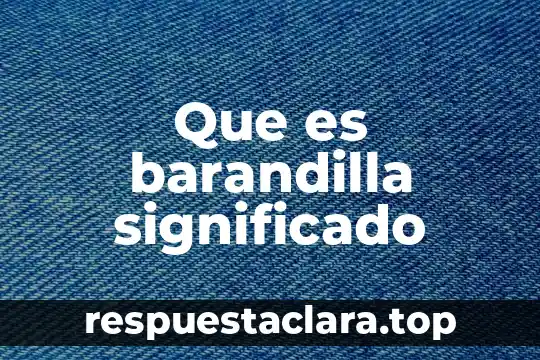 Qué es exocrinas significado 7 Que es barandilla significado