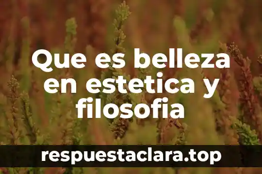 Que es la belleza en etica 3 Que es belleza en estetica y filosofia