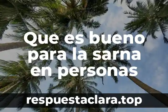 Que es bueno para la piel quemada por el sol 6 Que es bueno para la sarna en personas