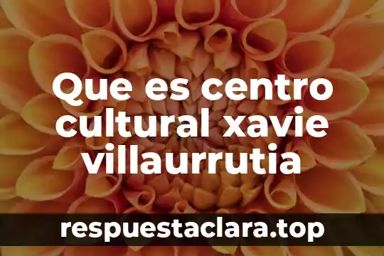 Que es centro cultural xavie villaurrutia