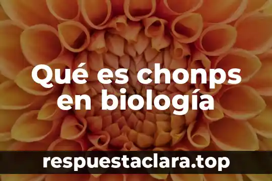 Qué es chonps en biología