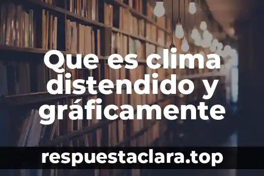 Que es clima distendido y gráficamente