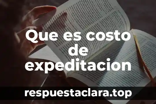 Que es el costo unitario de zapatos 4 Que es costo de expeditacion