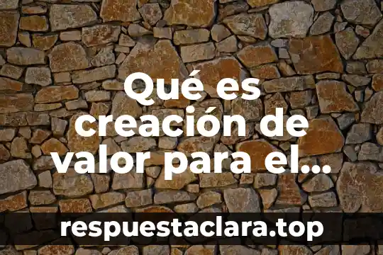 Que es la norma constitucional y proceso de creación 5 Qué es creación de valor para el cliente