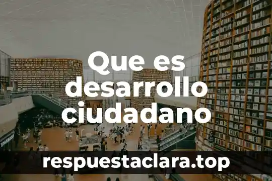 Que es ser un ciudadano informado 3 Que es desarrollo ciudadano