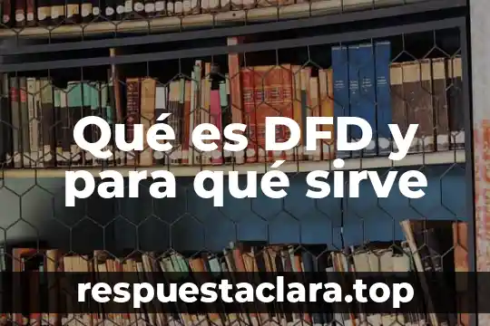 Qué es DFD y para qué sirve