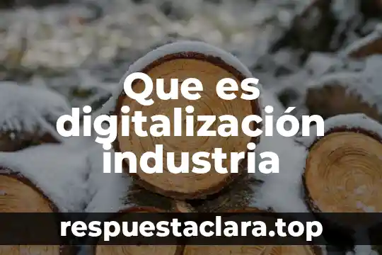 Industria de tiempo libre que es significado y concepto 8 Que es digitalización industria