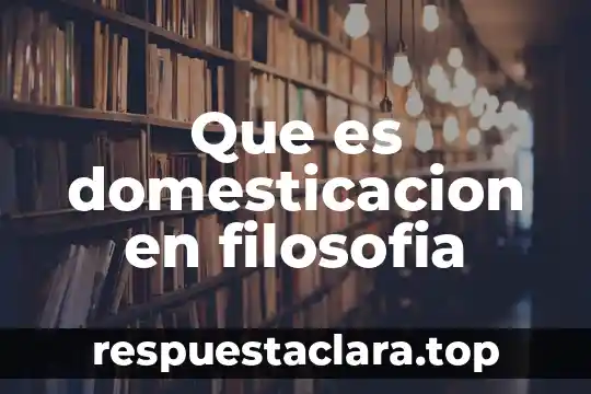 Que es una creencia en filosofia 8 Que es domesticacion en filosofia