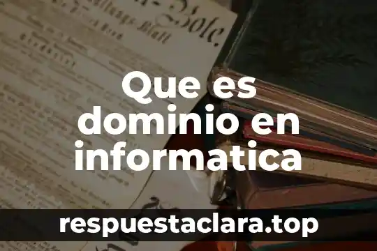 Que es dominio publico hidraulico 7 Que es dominio en informatica