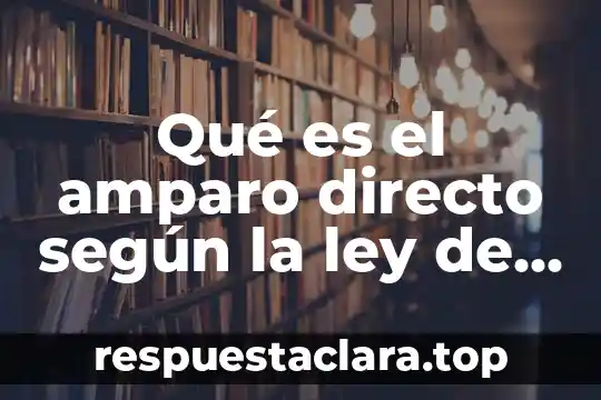 Que es la firma electronica amparo 7 Qué es el amparo directo según la ley de amapro