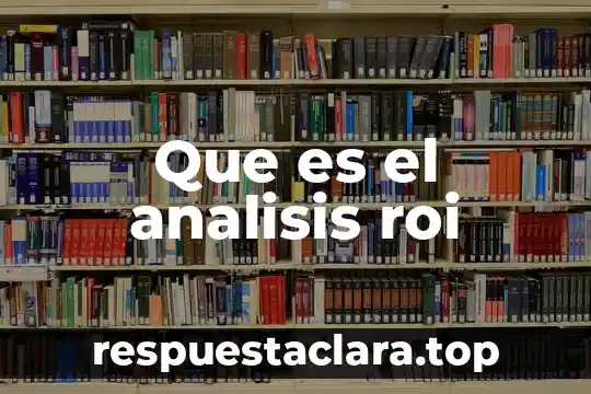Que es el analisis roi