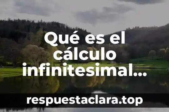 Que es ser una mujer yahoo 7 Qué es el cálculo infinitesimal Yahoo
