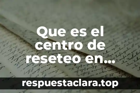 Que es el efecto animal 8 Que es el centro de reseteo en animal crossing