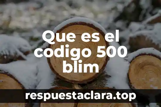 Naproxeno de 500 para que es bueno 7 Que es el codigo 500 blim