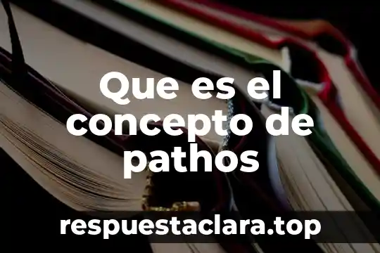 Que es el concepto de pathos